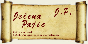 Jelena Pajić vizit kartica